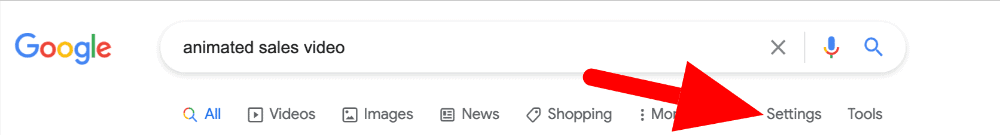 google search screenshot showing how to find drop servicing website examples